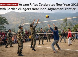 Assam Rifles Celebrates New Year 2026 with Border Villagers Near Indo–Myanmar Frontier